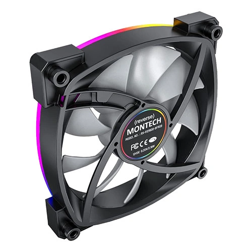 Montech RX120 PWM ARGB Black Cabinet Fan